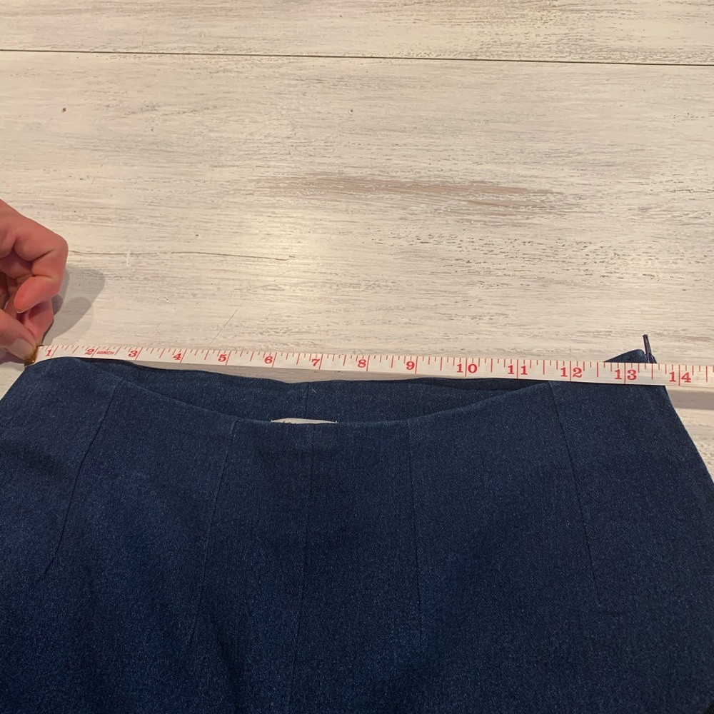 Women's High-Rise Navy Straight-Leg Pants - Picture 6 of 7